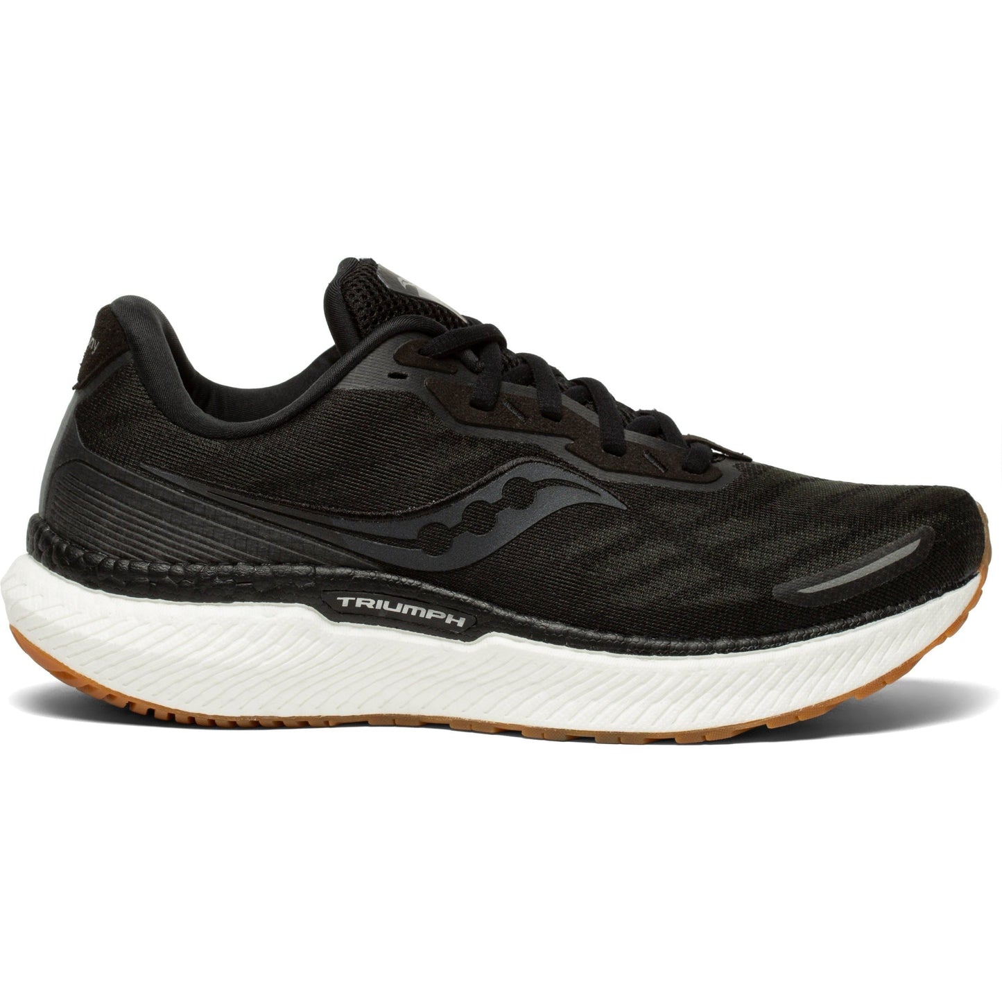 Women's Saucony Triumph 19, Black/Gum, 9.5 B Medium
