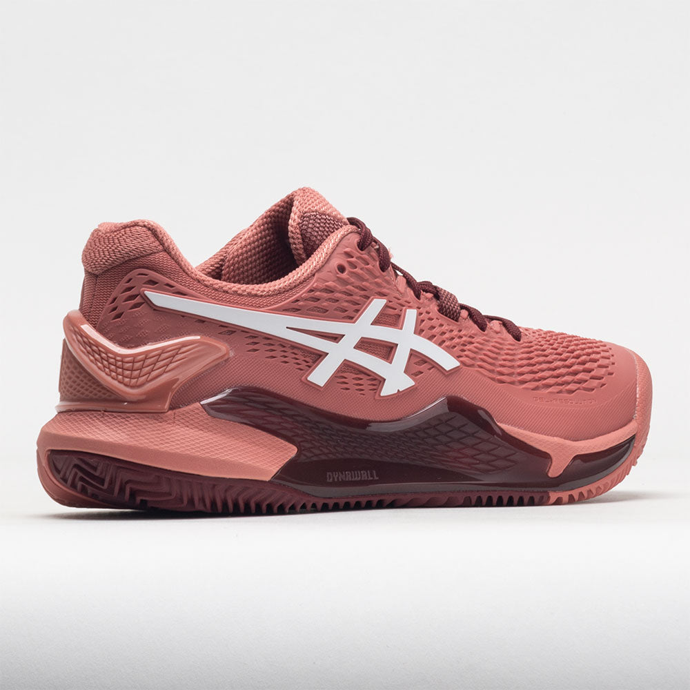 ASICS GEL-Resolution 9 Clay Women's  Light Garnet/White